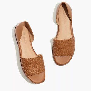 MADEWELL KINSLEY D'ORSAY FLAT IN WOVEN LEATHER